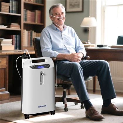 ריכוז חמצן PSA חמצן PSA ברמה גבוהה בשקט ברמה גבוהה 5L עם nebulizer מתכוונן